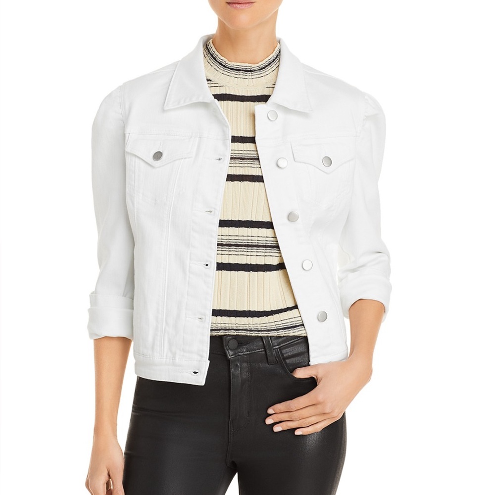 NWT Puff sleeve denim jacket